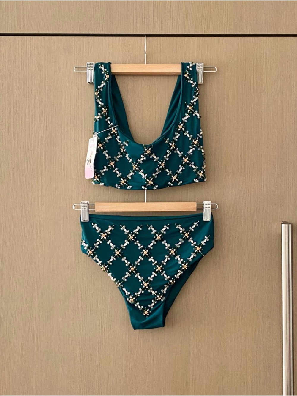 Oceanus mary francis swarovski crystal bikini
